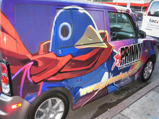 Illustration for article titled The Giant Prinny And The Prinnymobile